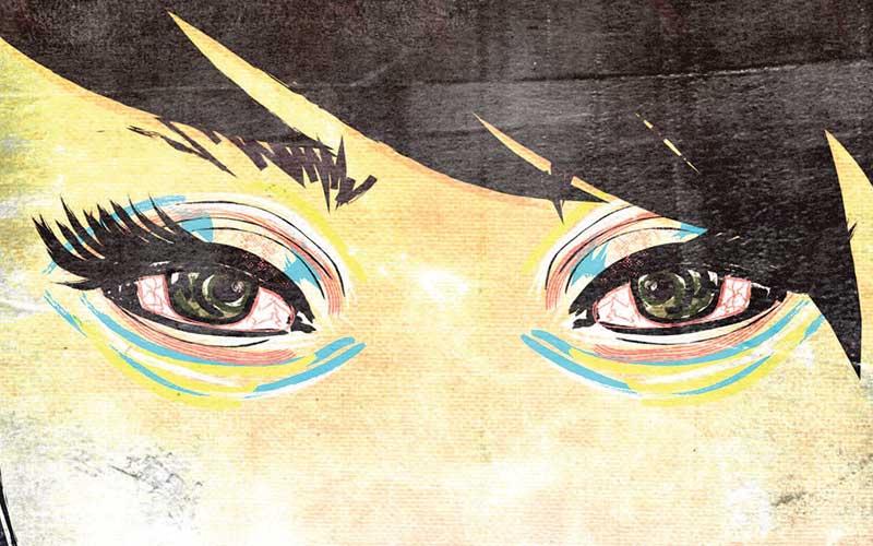eye closet up art