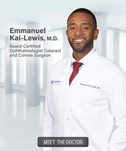 Emmanuel Kai-Lewis, M.D. Board Certified Ophthalmologist Cataract & Cornea Surgeon