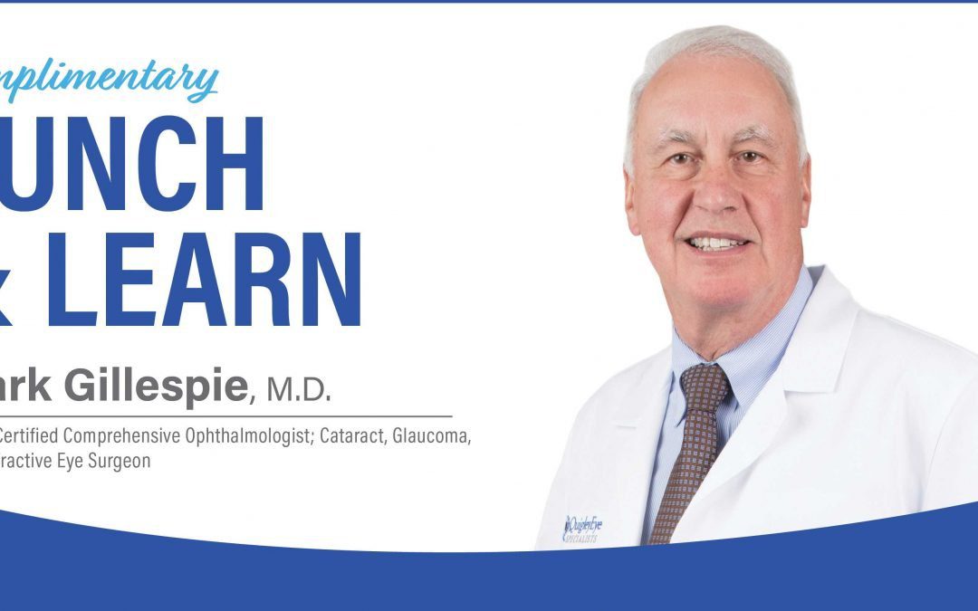 September 27 Seminar with Dr. Gillespie: Cataract Surgery